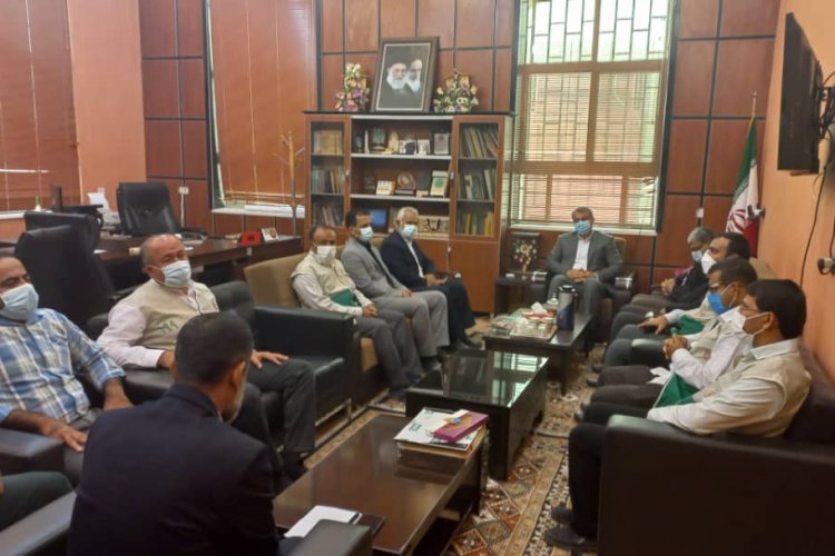 دیدار جمعی از خادمیاران رضوی با فرماندار شهرستان مُهر