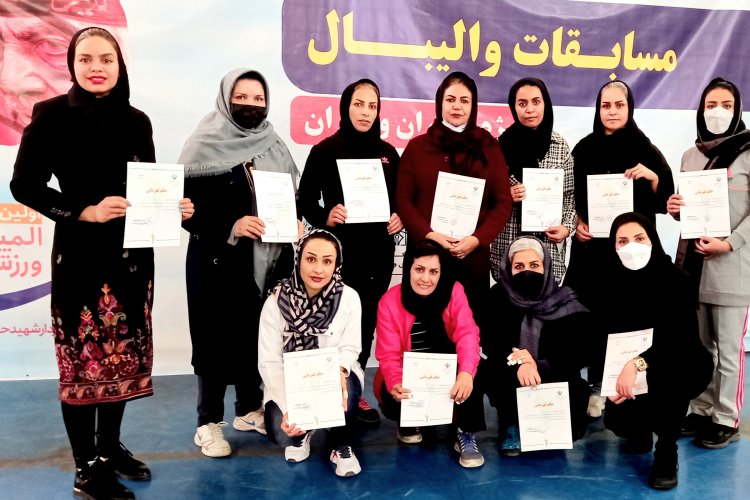 نایب قهرمانی تیم ورزش و جوانان فارس در مسابقات والیبال بانوان کارکنان دولت